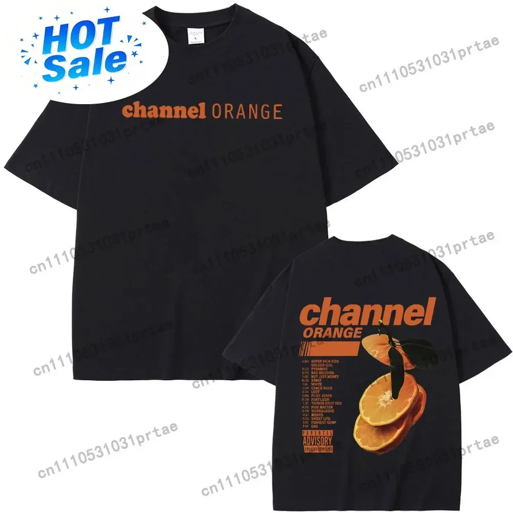 Rapper Frank Channel Orange Graphic Print Tshirt Ocean Oversized T-shirts Blond Hip Hop Vintage T Shirt Men's Fashion Streetwear
