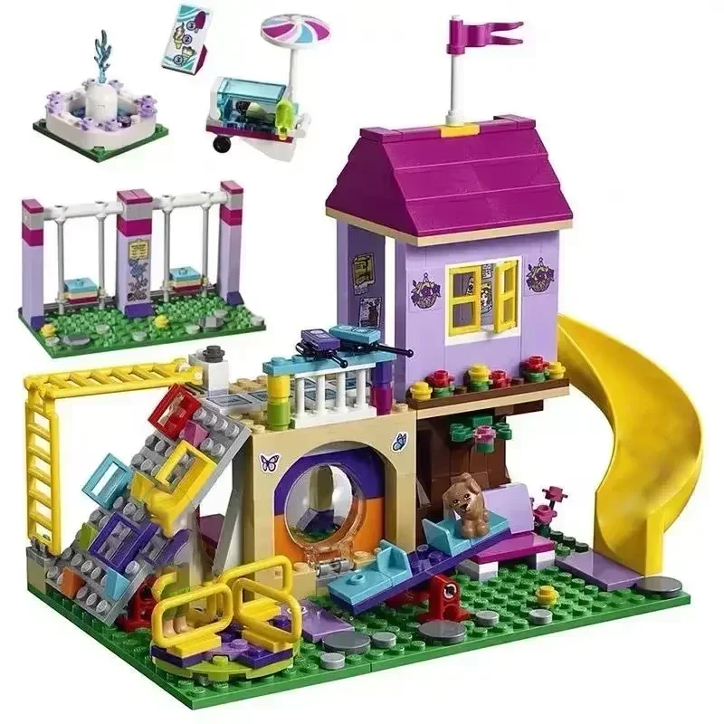 Girls Friends Heartlake City Playground Building Blocks Bricks Education Toys For Girls