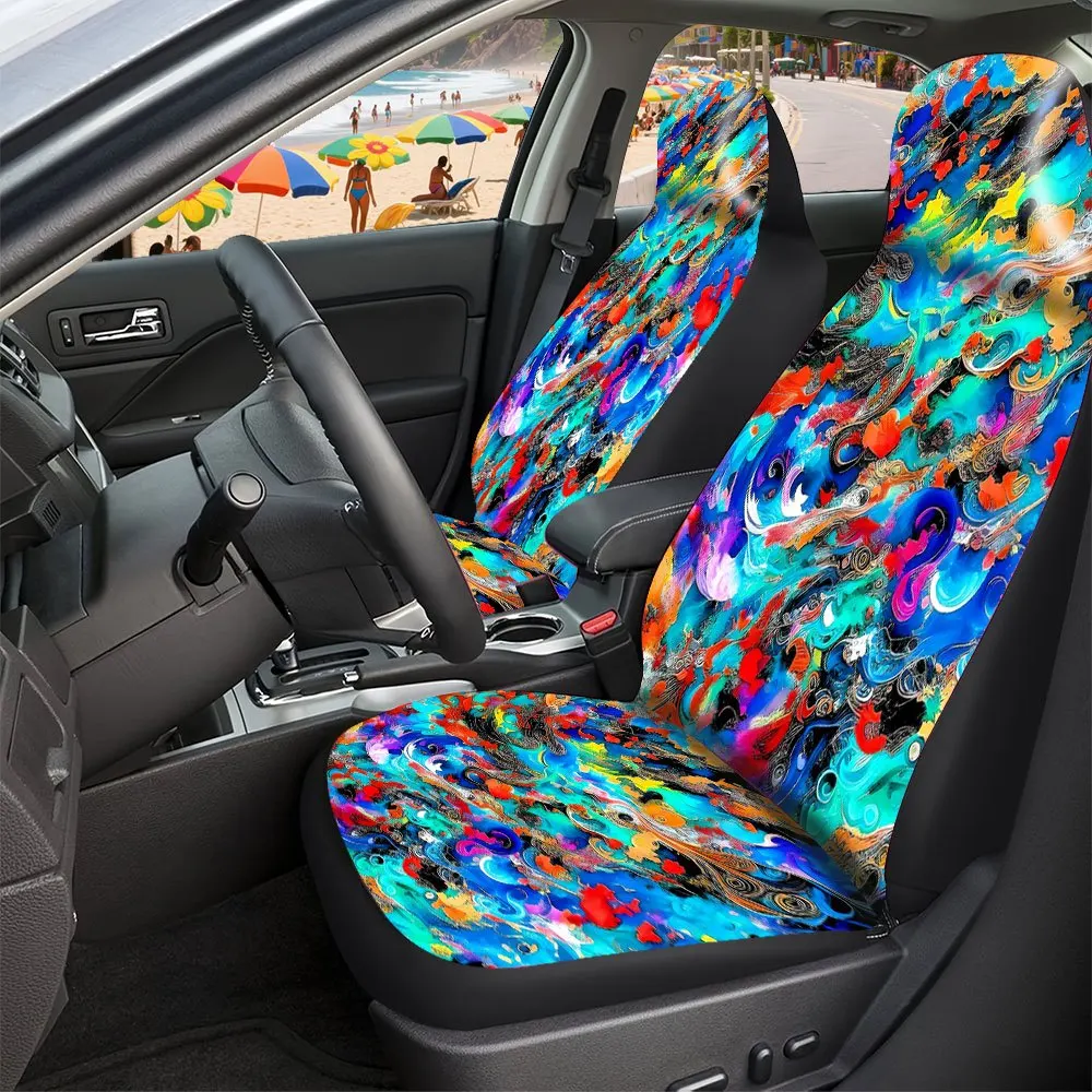 Stylish Car Seat Covers Complete Set, Designed To Fit Universally For Any Occasion. Made From High-Quality Polyester, These Comf