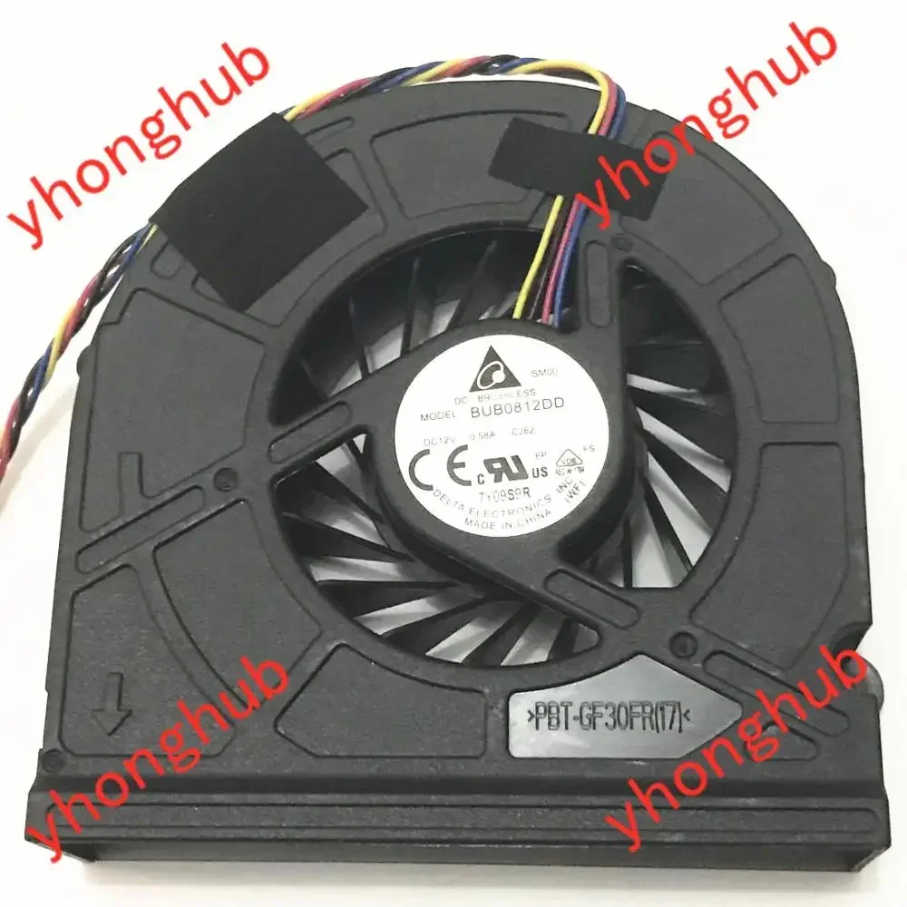 Delta Electronics BUB0812DD CJ62 Server Cooling Fan DC12 0.58A 4-Wire