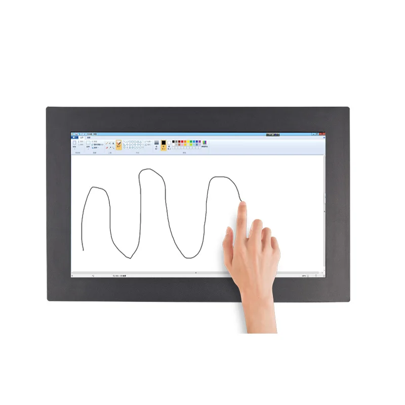 15.6 Inch Widescreen 1000 Nits Panel Mount Industrial Grade Resistive/Capacitive Touch Screen Monitor With VGA HDMI USB