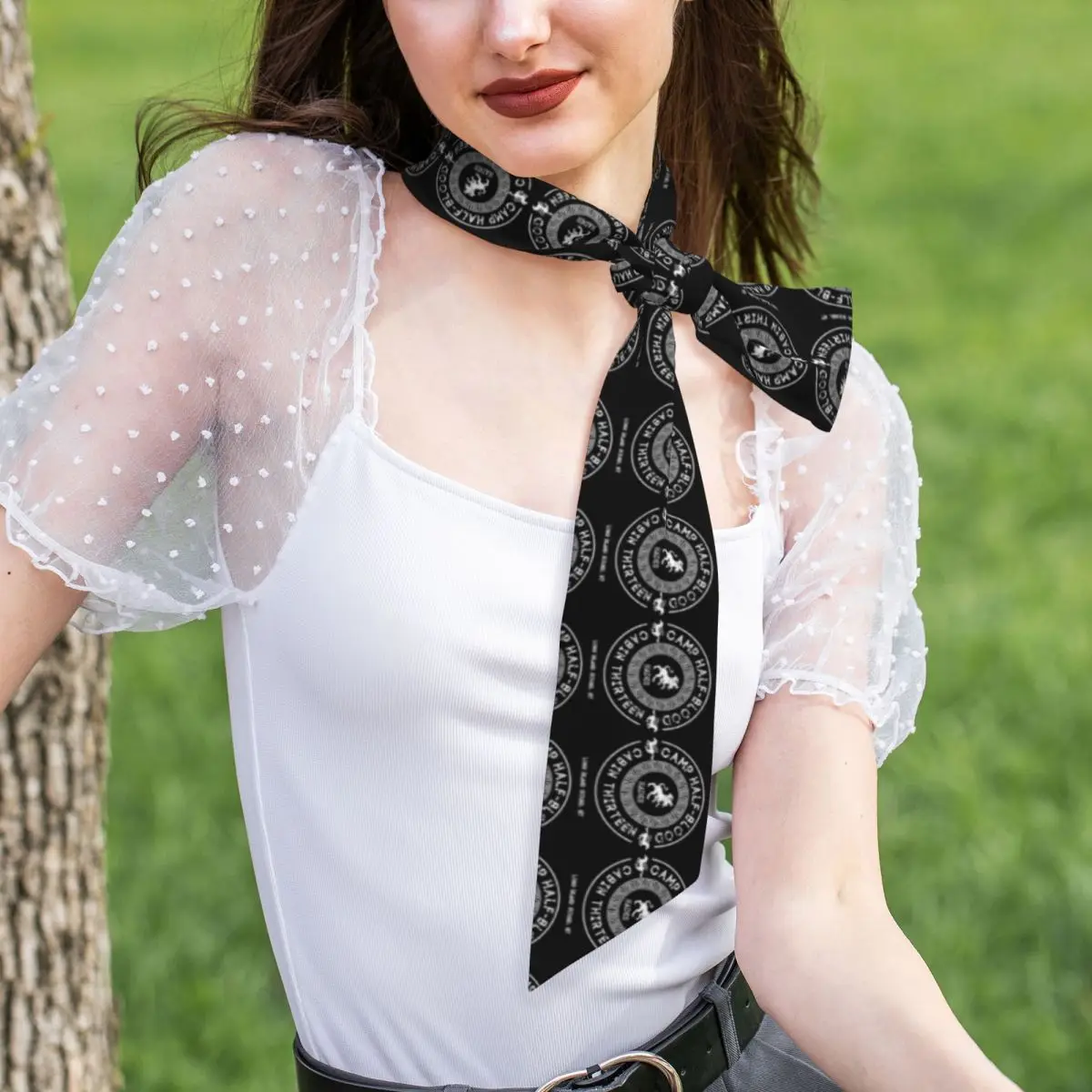 Cabin Thirteen Hades Percy Jackson Camp Half-Blood Women Long Narrow Scarf Soft Skinny Scarf Multi-use Neck Head Wrap for