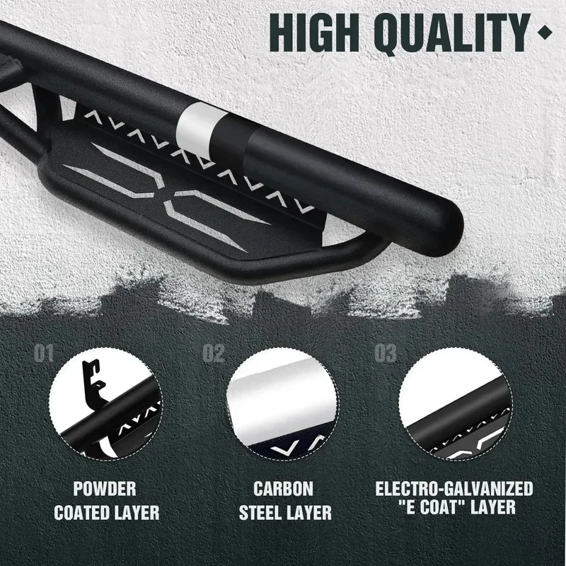 High Quality Stairs Side Steps Rails Fit - Crew C 4 Full Doors