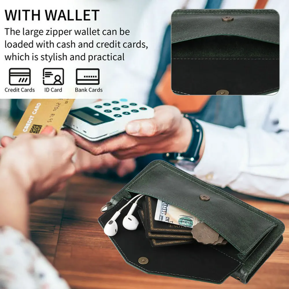 Para Fairphone 6 5G 2025 Funda cruzada con tapa de cuero 360 Funda protectora para FairPhone 6 Funda tipo billetera Fair Phone6 tarjetero Etui