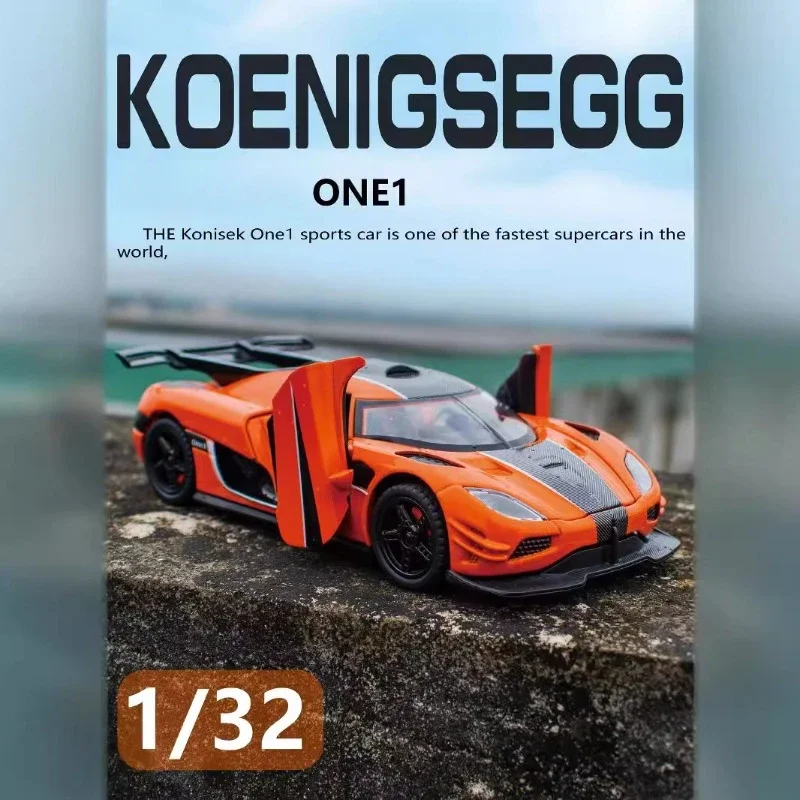 سبيكة Koenigsegg One 1 Supercar Model collecast ، Voiture minimature Diecast ، لعبة مركبة معدنية ، هدية لصبي ، مقياس