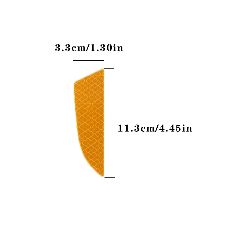 2pcs/set Car Bumper Reflective Safety Strip Stickers Car Front Bumper Reflective Sticker Reflective Warning Safety Tape