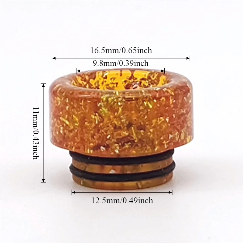 1 قطعة 810 بالتنقيط تلميح الراتنج بريق واسعة تتحمل القش المشتركة 11 مللي متر #3