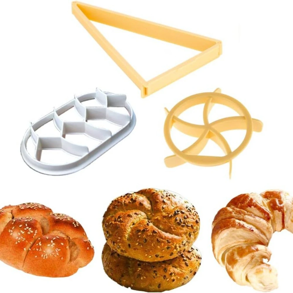 

Circular Oval Bread Molds Fan Shaped Pastry Cutter Dough Press Bread Roll Form Dough Cookie Cake Baking Kitchen Tool