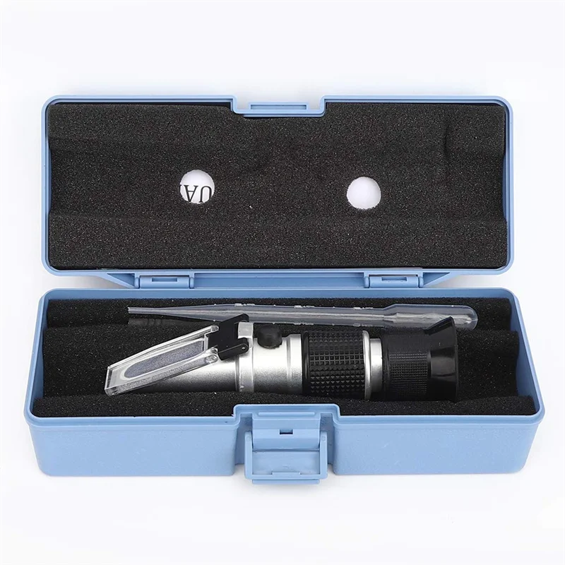 AF90-1Set RHB-90ATC Digital Digital Brix Refractometer Honey Moisture Tester Sugar Content Meter 0-90% Metal