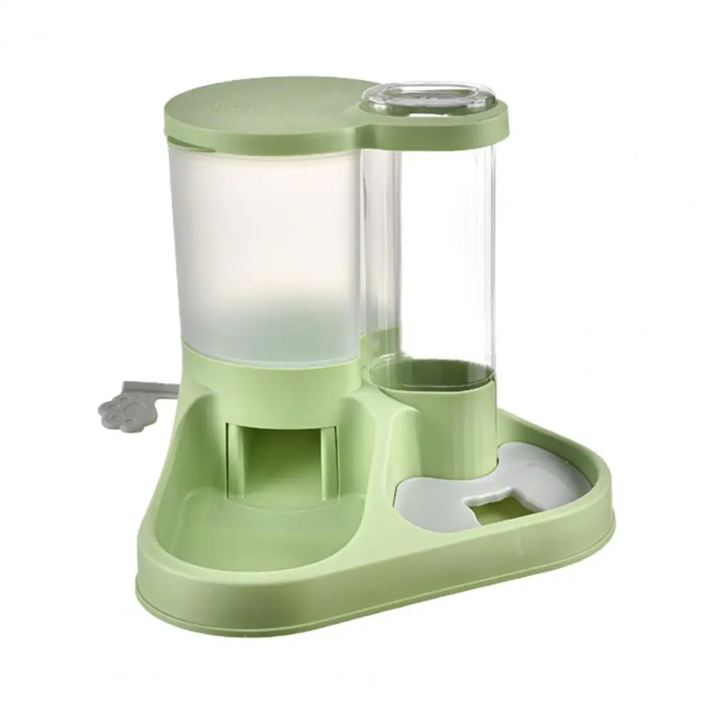 

Hygienic Pet Feeder Quick Food Refill Pet Feeder 2-in-1 Pet Feeder Water Dispenser Capacity Transparent Design Ideal for Cats