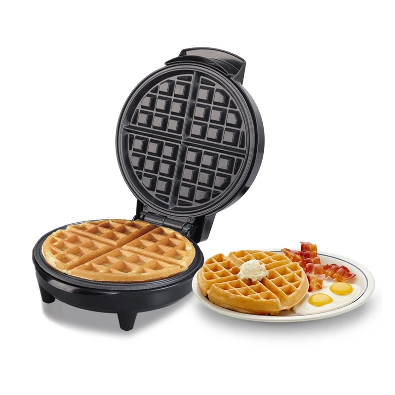 

Waffle Maker Iron Machine Electric Non-Stick Coating Deep Cooking Plates Adjustable Temperature Control-EU Plug