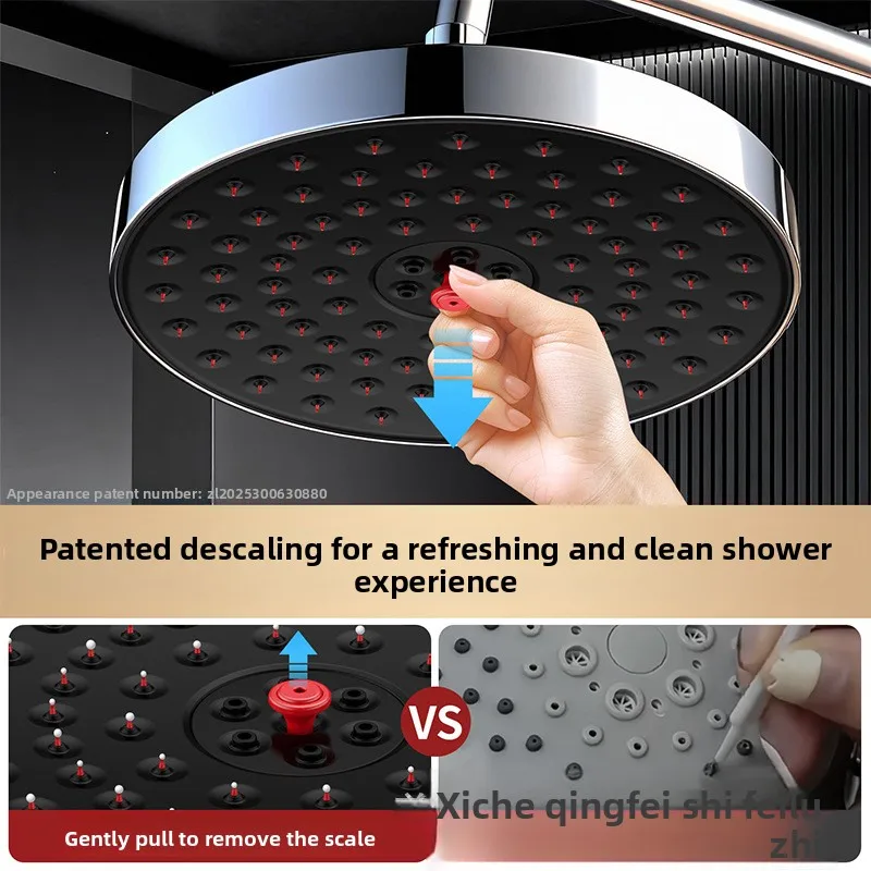 Anti-Clog Large Rain Shower Head | High Pressure Overhead Showerhead | Water-Saving Bathroom Shower Sprayer for Bath & Shower