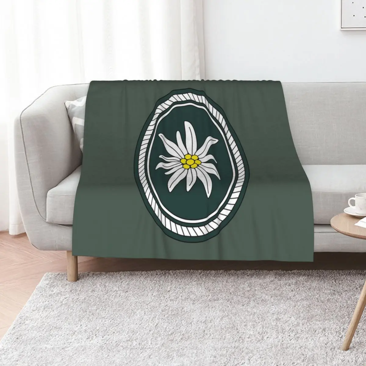 1st Mountain Division - 1. Gebirgsdivision (German Bundeswehr - Historical) Throw Blanket Large Shaggy Designers Blankets