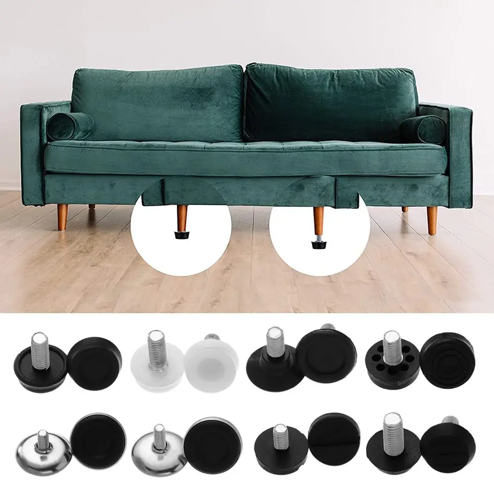 10Pcs Anti-Skid Table Chair Leg Pad Floor Protector Furniture Feet Furniture Adjustable Bolt Chair Feet Level Leveling Feet