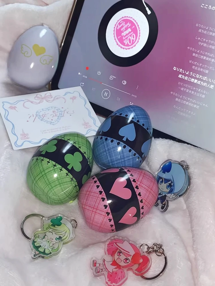 Shugo Chara Heart Egg Cosplay Prop Amu Hinamori Anime Peripheral Figure Storage Jar Decor Pendant Anime Lovers Gift Acg view 5