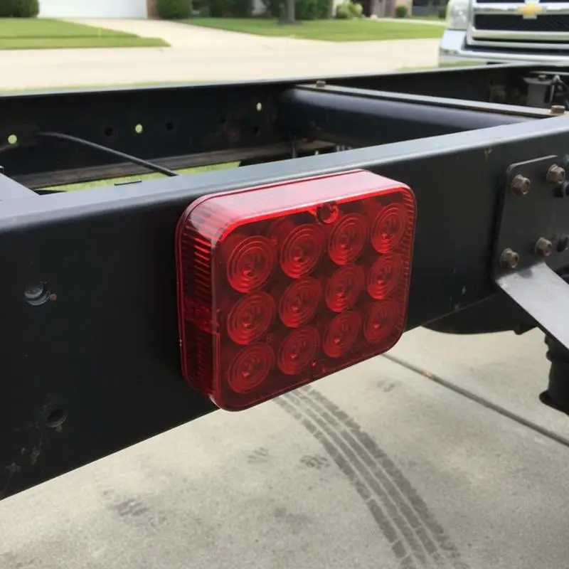 12V 24V Tail Light 12 LED Waterproof Rear Fog Lamp Safety Warning Night Driving for Car Truck Durable Strong Build