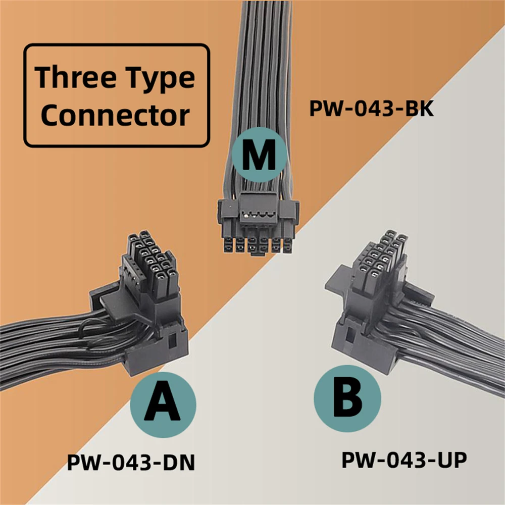 Chenyang ATX3.0 PCI-E 5.0 12VHPWR Power Modular Cable Extension for 3080 3090TI PSU 16Pin 12Pin+4Pin Graphics Card