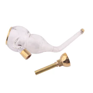 Tubería de agua de tabaco de cigarrillo dual tubería de agua mini shisha hookah tubería de agua de agua filtro fumar tubería de tabaco 12 Mejor tubería de aceite de vidrio de ventas - №12