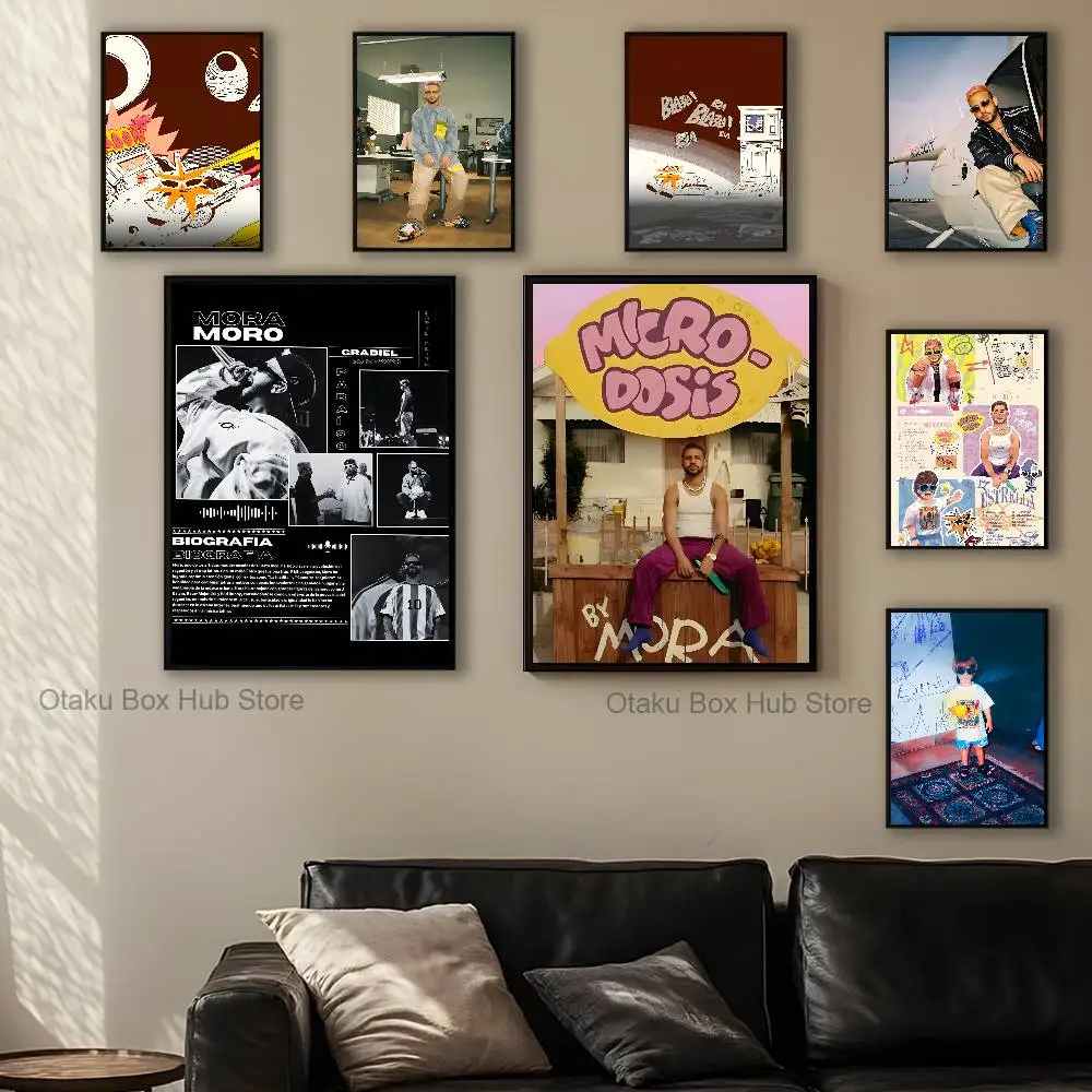 

Cool M-Mora rapper Poster Prints Wall Art Picture Painting Gift Living Room Restaurant Bar Large Dec Sticker