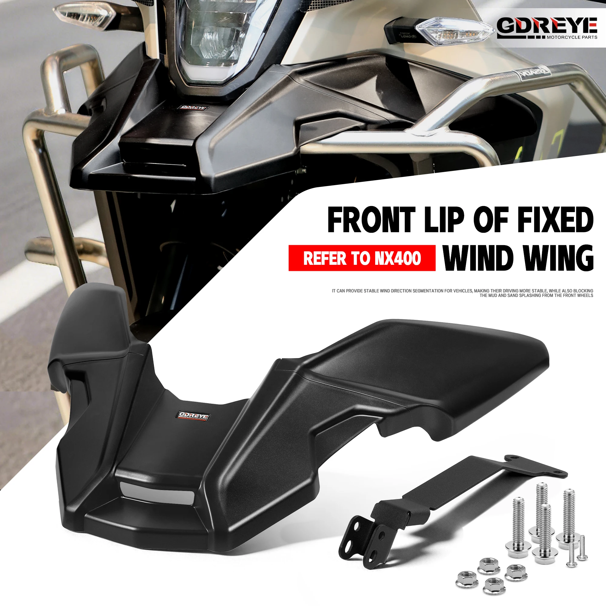 For Honda NX 500 NX400 NX 400 Motorcycle NX500 Front Extension Beak Arrows Cover Sports Diversion Hood Extender Decoration Cover
