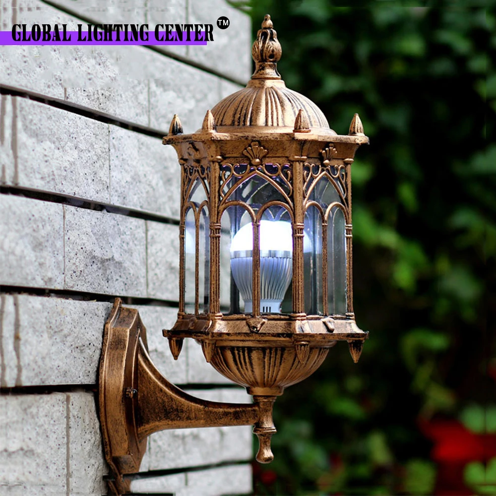 

Retro Outdoor Wall Lights LED Home Decoration Lamp Courtyard Garden E27 European Lights Wall Lamp Outdoor IP65 Waterproof