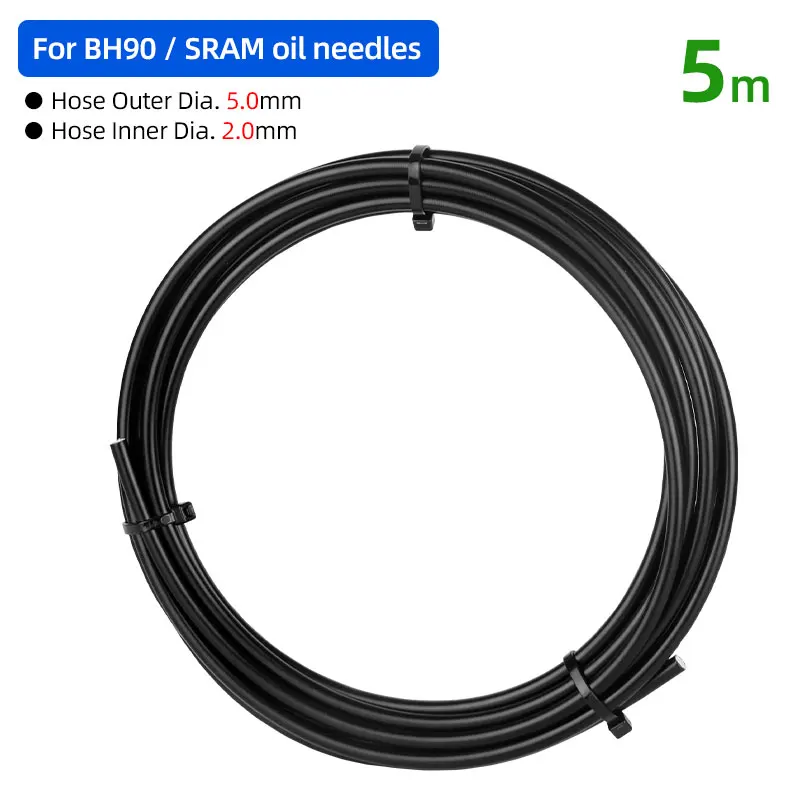 Deemount 2,0/2,2/2,5 mm Innendurchmesser. Ölschlauch 2,5/5,0 m 3-lagiger Ölschlauch für BH59 BH90 Sram Magura Tektro Bike hydraulische Scheibenbremse