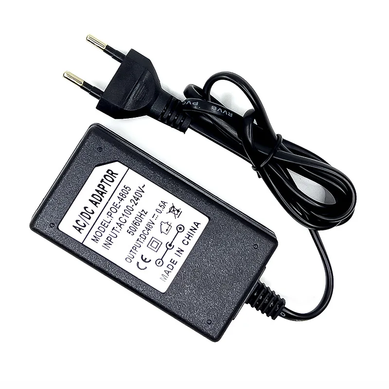 1PCS 100Mbps Passive POE Injector 12V2A/15V1A/24V1A/48V0.5A Output For POE Cam POE Adapter For IP Camera AP