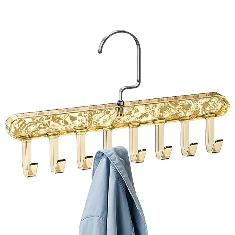 Belt Holder Hanger Multi-Function Closet Hanger With Hooks Wardrobe Accessory Storage Utility Hooks For Underwear Tank Top Hat