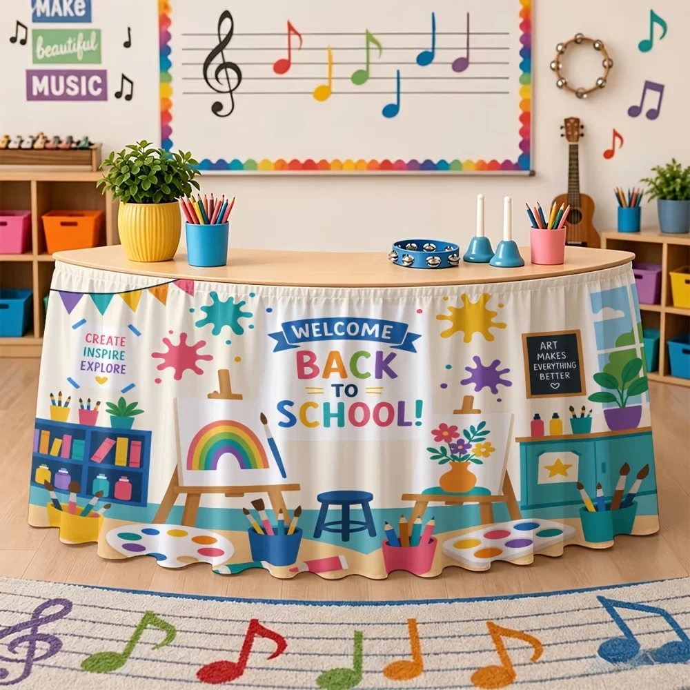 Halloween, Christmas, back-to-school season, tablecloth with decorative patterns, a set of blackboard-style pencils, etc.xzj
