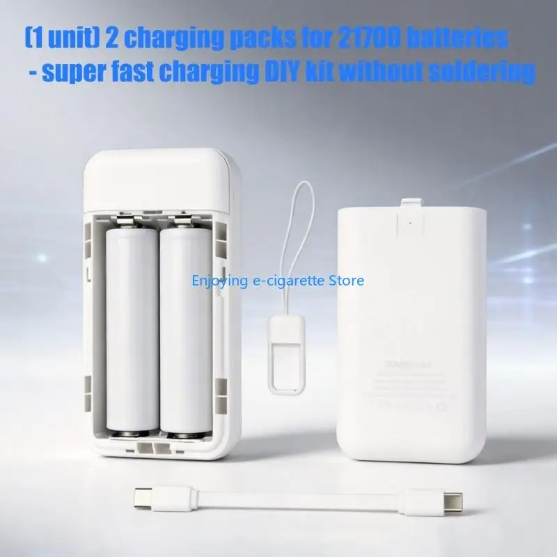Super Fast Battery Holder Powerbank Case Not Required Soldering For 2pcs 21700 Battery Box Outdoor And Travel Y4QF
