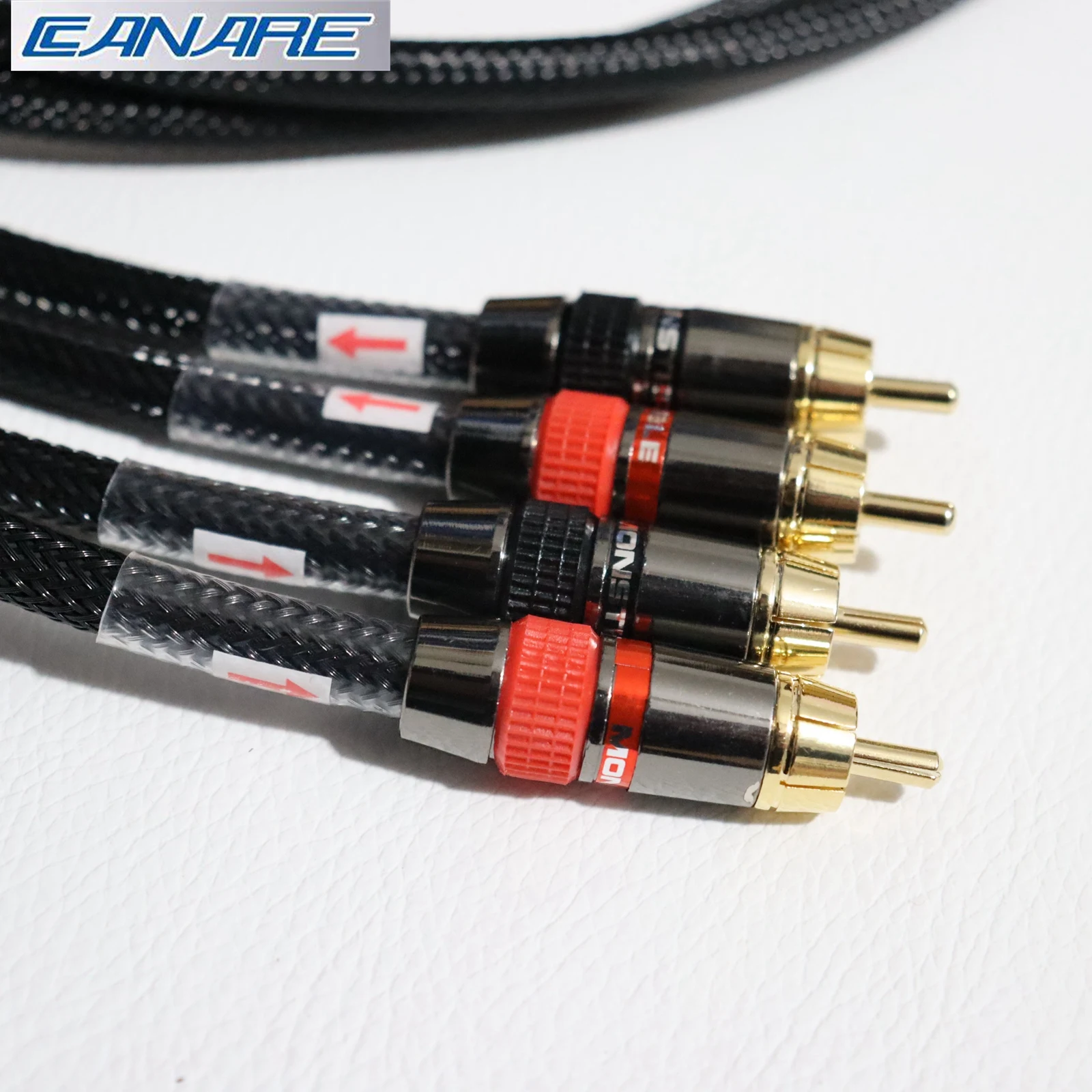 Japonec nový CANARE RCA audio lanko bovdenu 2 RCA na 2 RCA propojit drát HIFI stereo 4N OFC pánský na pánský pro zesilovač DAC TV auto audio