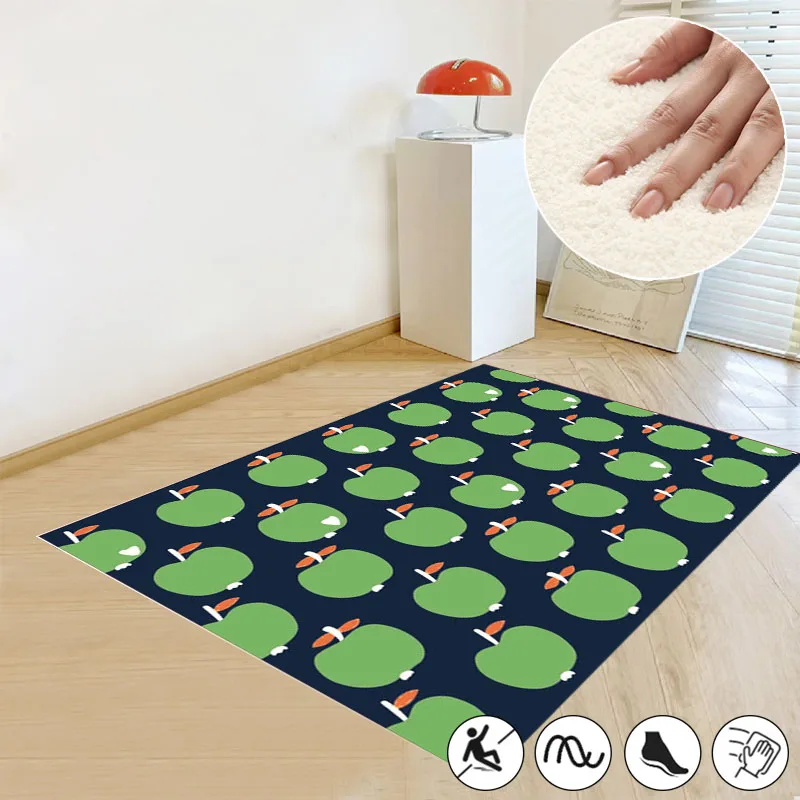 

Ins Plush Living Room Children's Game Crawling Fluffy Carpet Children's Room Decorative Rugs Soft Thickened Bedside Floor Mat