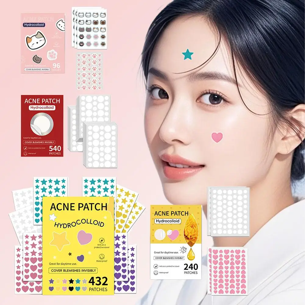 

Star Pimple Patch Acne Colorful Invisible Acne Removal Skin Care Stickers Concealer Repair Face Spot Beauty Makeup Tools