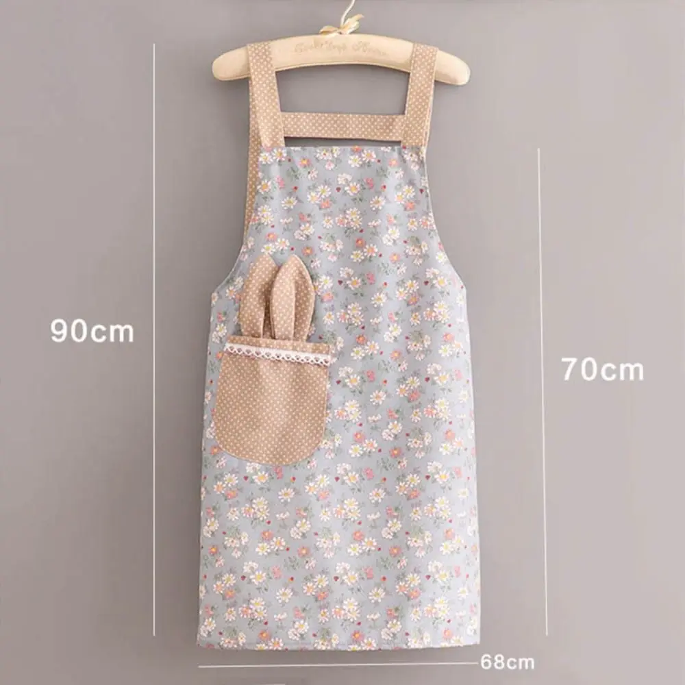 Household Kitchen Rabbit Apron Household Abrasion Resistant Waterproof Antifouling Barista Apron Restaurant Uniform Coffee House