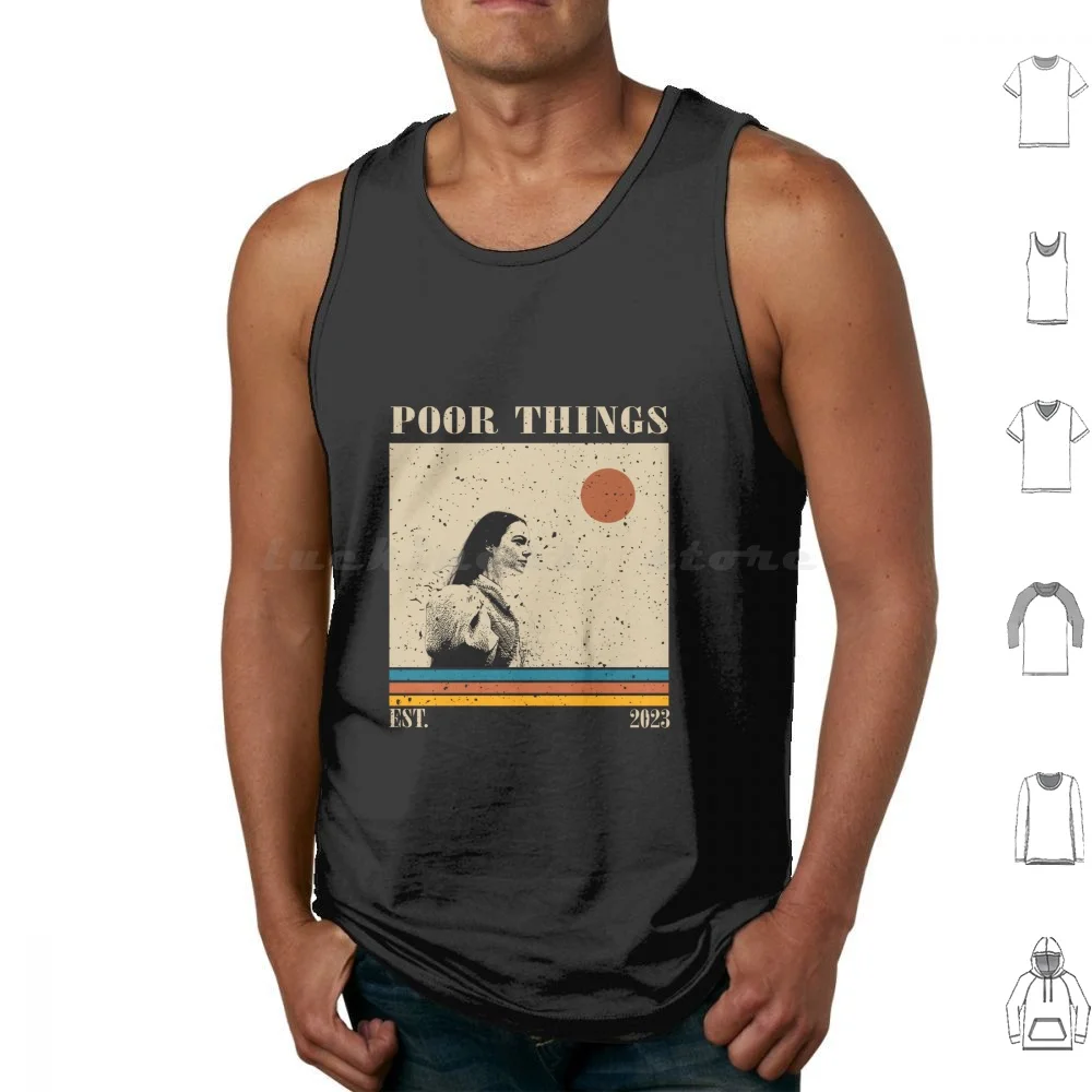 Retro Poor Things Tank Tops Vest Sleeveless Poor Things Stone Yorgos Lanthimos Movie Film Bella Baxter Lanthimos Stone