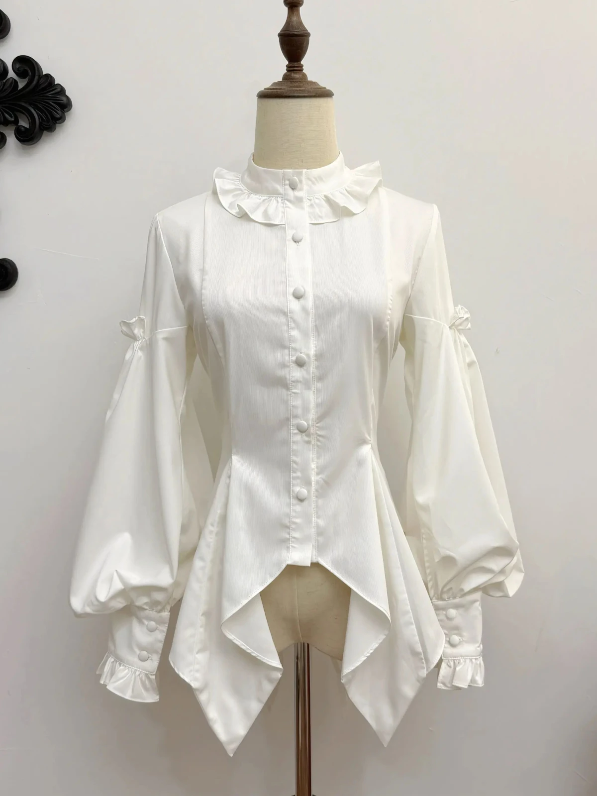 Silent Theatre - Ouji Lolita Prince Blouse, Asymmetrical Pointed Hem by Acorn Lolita PRE ORDER / 120 days