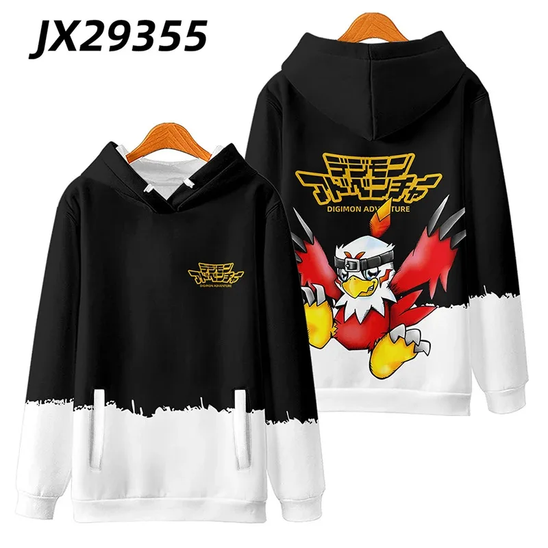 qq38Digimon Adventure Oversized Women/Men Hoodie Sweatshirt V-mon Wormmon Agumon Palmon Tailmon Patamon Greymon Cosplay Costume