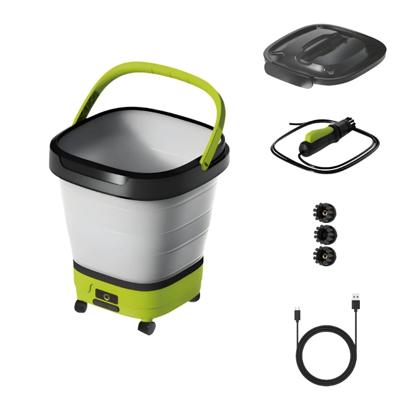 547B Lightweight Wireless Washing System Including Nozzle Set And Ergonomic Design For Vehicles Bikes Decks Animals