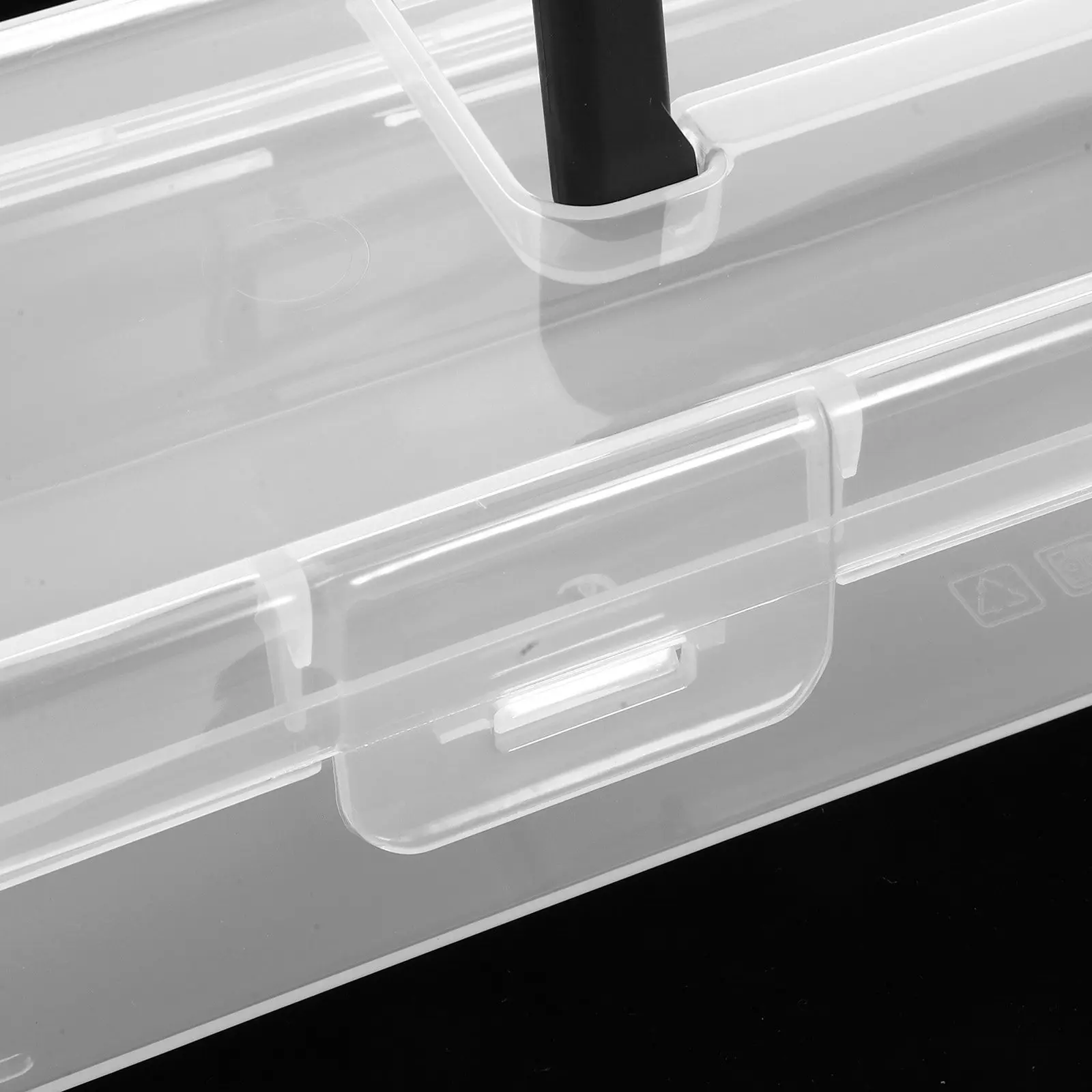 Small Parts Toolbox Transparent Lid Portable Organizer Nuts Bolts Storage Mini Tool Box Washi Tape Crafts Stationery Storage