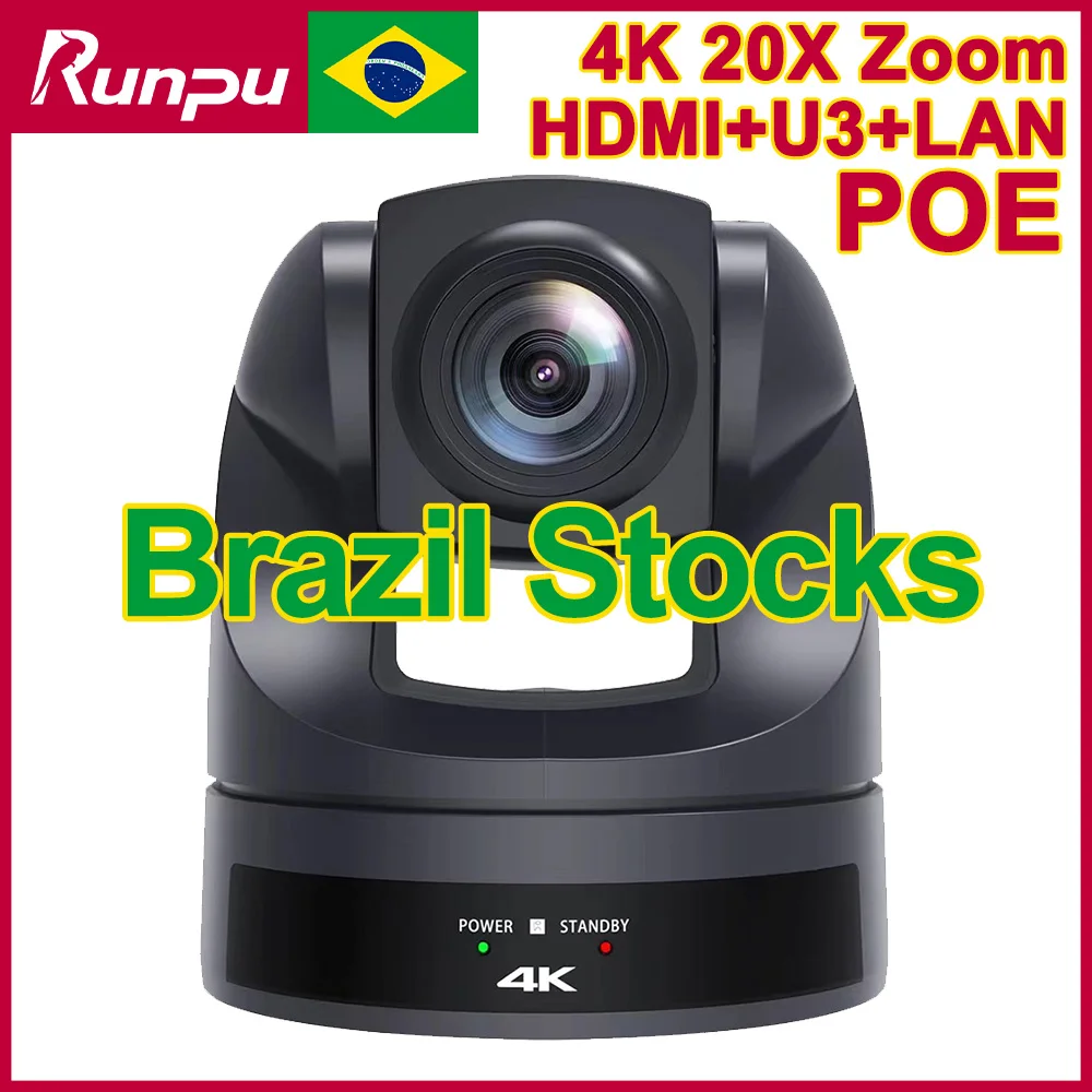 runpu-4k-30fps-camera-de-conference-video-ptz-20x-zoom-ai-suivi-camera-ptz-usb-hdmi-lan-poe-pour-eduquer-les-reunions-d'affaires-en-direct