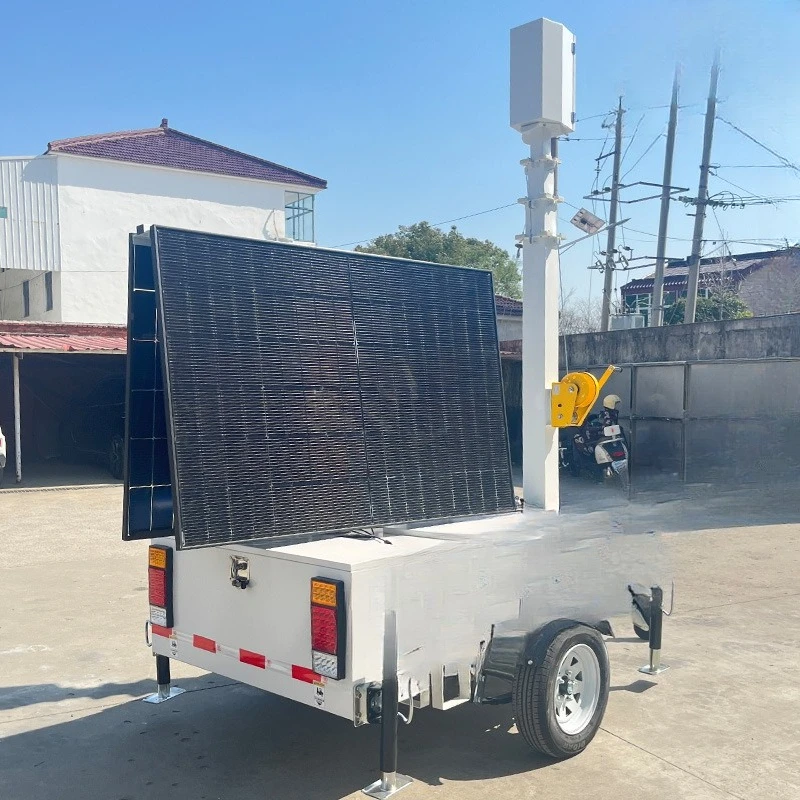 Mobile photovoltaic solar charging lighting