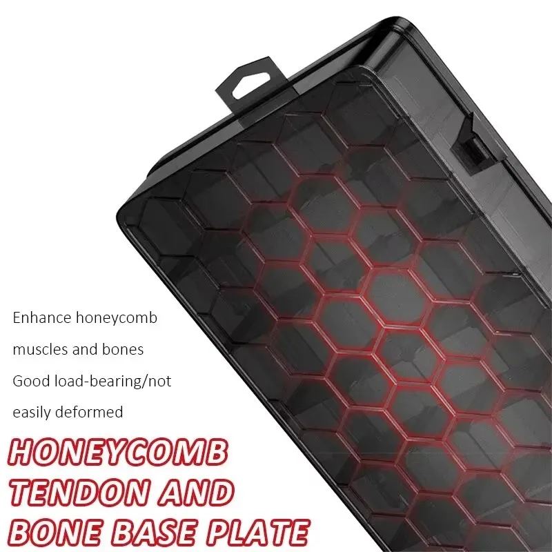 DELIXI ELECTRIC Multi-cell Parts Storage Box Portable Hardware Tool Storage Organizer Box with Removable Plastic Partition