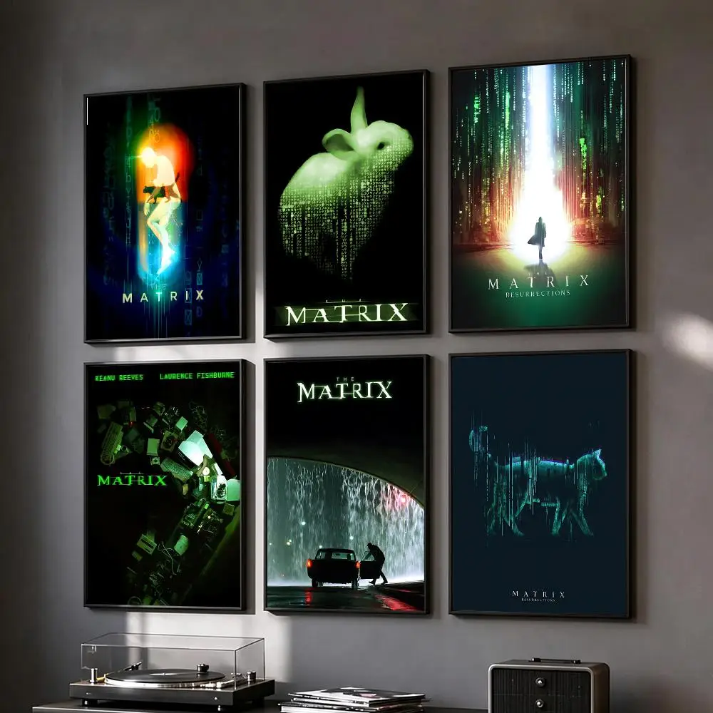 Movie The Matrix Poster HD Printing Vintage Luxe Home Decor Wall Art for The Living Rooms Entryways Gift