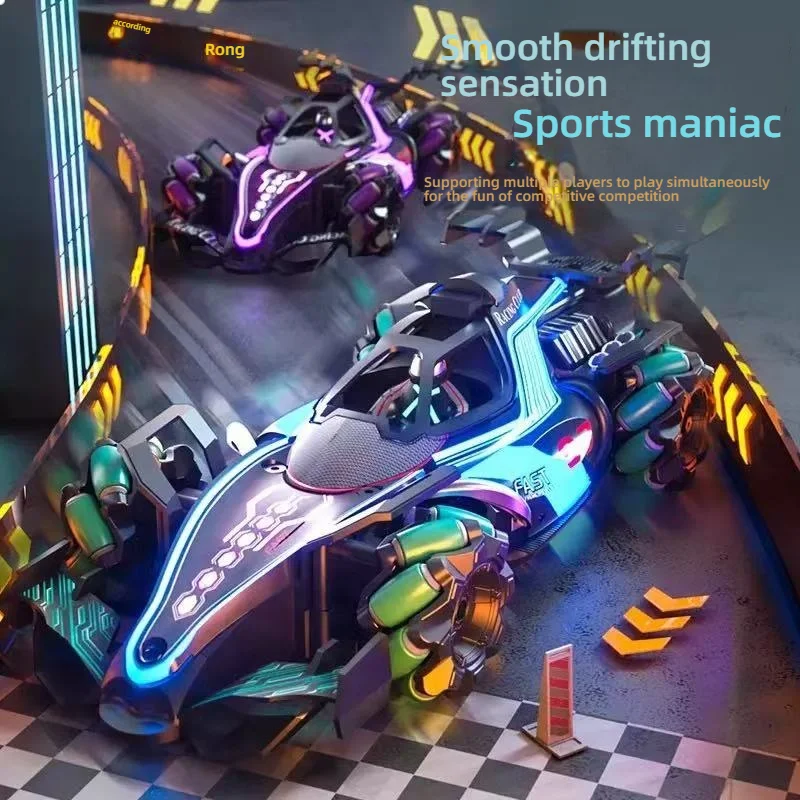 

Супер автомобиль с дистанционным управлением, полный привод, с подсветкой, распылением, расположением жестов, игрушечный автомобиль для трюков с дистанционным управлением