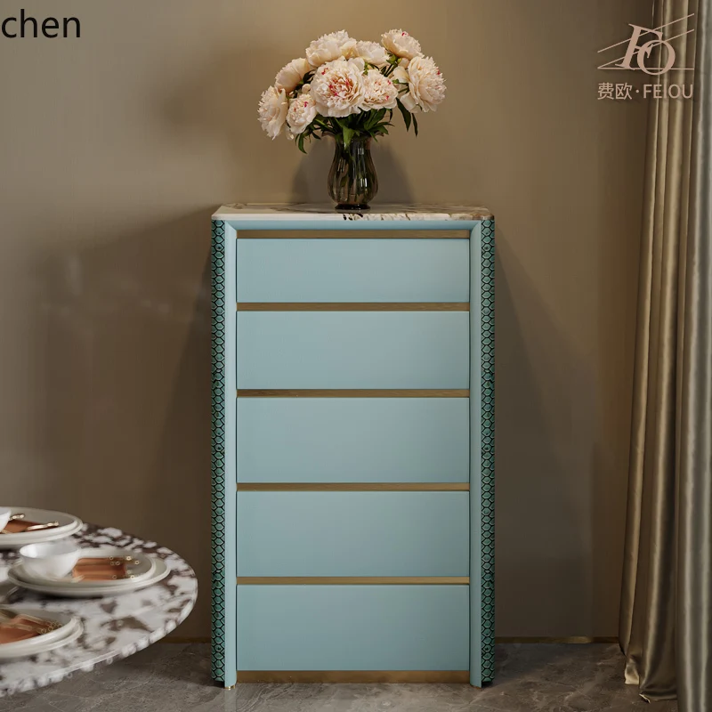 

HXL light luxury chest cabinet Italian fashion high-end bedroom drawer storage cabinet