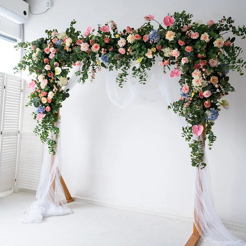 garden Mori wall hanging flower row floral arch, simulated flower fake flower window wall hanging