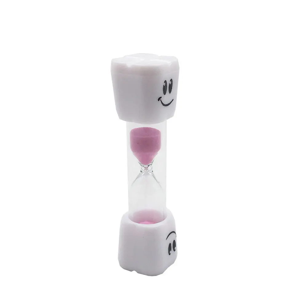 Pink Toothbrush Timer 3 Minutes for Smiling Sand Timer to Encourage Regular Brushing Habits Dental Hygiene Training
