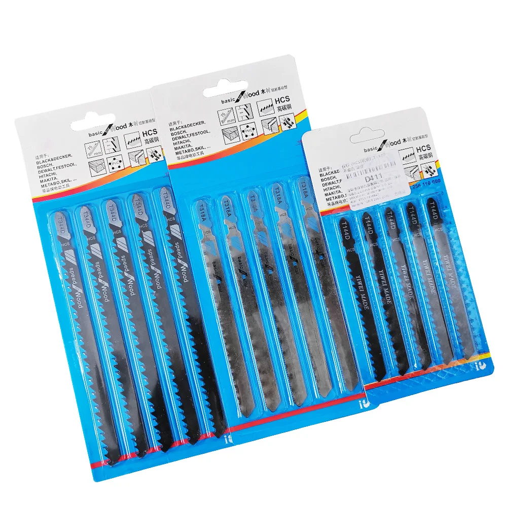 

15pcs Electric Curve Saw Blade T318A T344D T144D Woodworking Plastic Metal Cutting Saw Blade Coarse Teeth Fine Teeth
