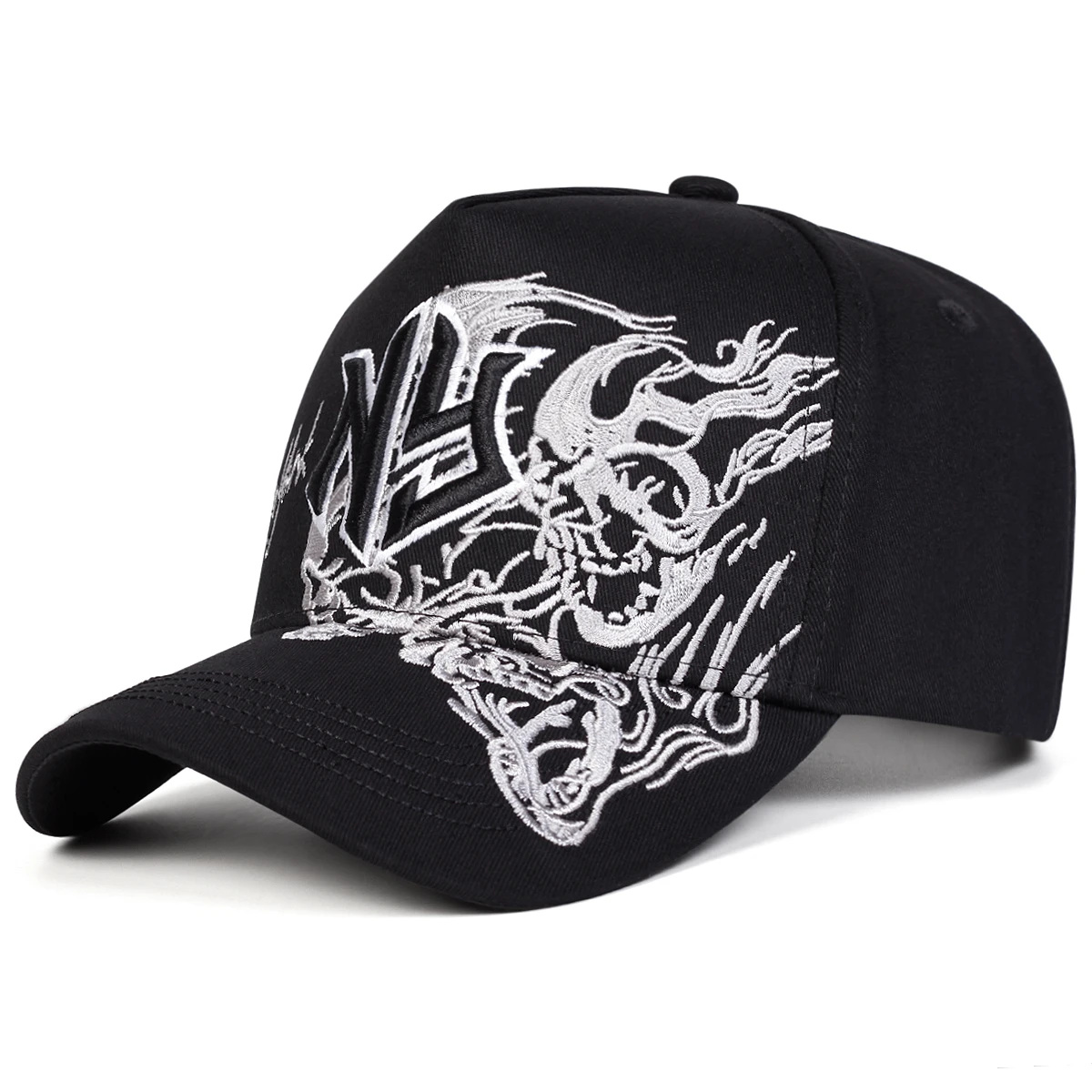 Unisex NG Flame Embroidery Baseball Caps Spring Autumn Outdoor Adjustable Casual Hats Sunscreen Hat Sports Cap
