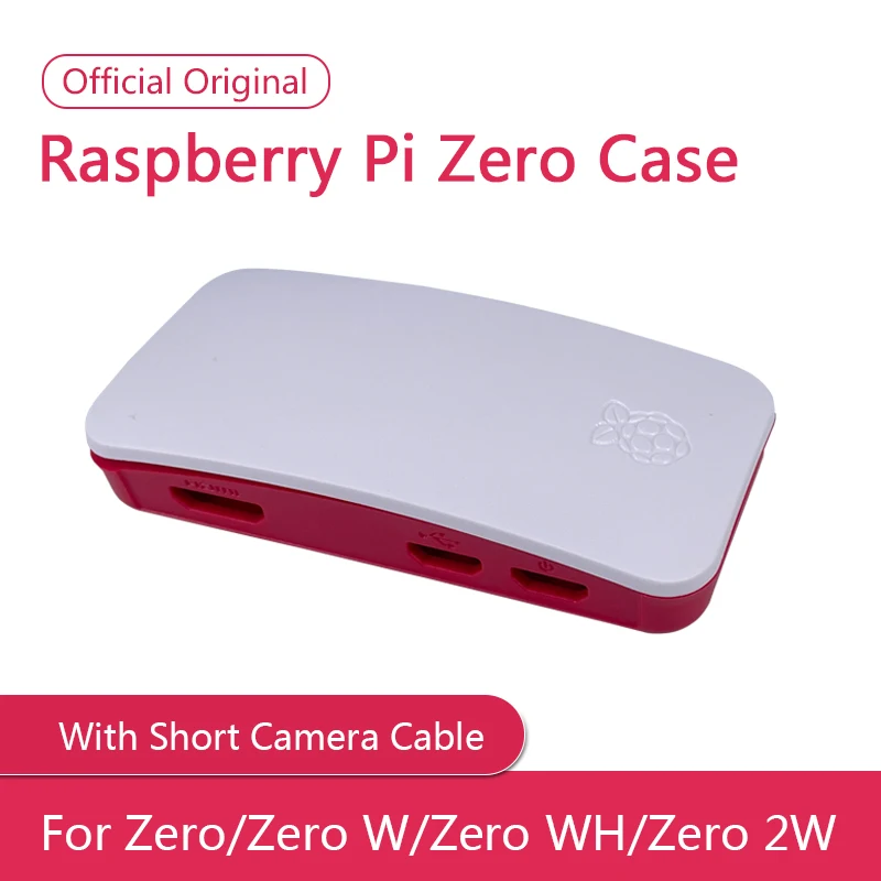 Official Raspberry Pi Zero Case With Short Camera Cable For Raspberry Pi Zero / Zero W / Zero WH / Zero 2 W